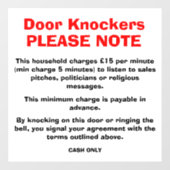 Autocollant Pour Fenêtre Signal antidéflagrant (Feuille)