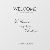 Autocollant Pour Fenêtre Signal d'accueil du Mariage miroir (Feuille)