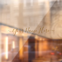 Signature Brown nettoyage du script de nom simple