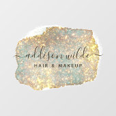Autocollant Pour Fenêtre Signature holographique Script moderne Parties sci (Feuille)