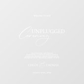 Autocollant Pour Fenêtre Signe de cérémonie de débranchement du Mariage tra (Feuille)