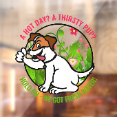 Autocollant Pour Fenêtre Signe de fenêtre eau fraîche journée chaude gentil (Feuille 2)