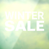 Autocollant Pour Fenêtre Signe de vente d'hiver (Feuille 3)