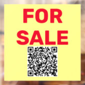 Autocollant Pour Fenêtre Signe Qr Code Pour Vente (Feuille 2)