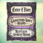 Autocollant Pour Fenêtre Signes d'Halloween (Feuille 3)