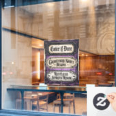 Autocollant Pour Fenêtre Signes d'Halloween (Fenêtre de café)