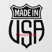 Autocollant Pour Fenêtre Signet Fabriqué aux États-Unis Thunder_Cove (Feuille)