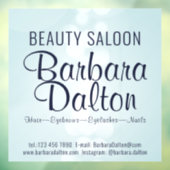 Autocollant Pour Fenêtre Simple Elegant Blue Bokeh (Feuille 3)