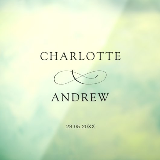 Autocollant Pour Fenêtre Simple, élégant, Mariage (Feuille 3)