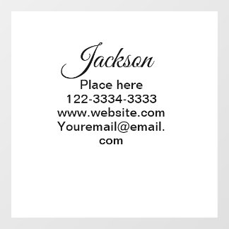 Autocollant Pour Fenêtre Simple minimum ajouter votre nom texte place ville