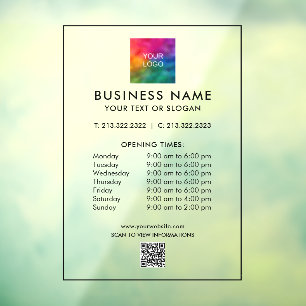 Autocollant Pour Fenêtre Simple numérisation Tarifs Tarifs Business Code QR