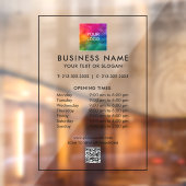 Autocollant Pour Fenêtre Simple numérisation Tarifs Tarifs Business Code QR (Feuille 2)