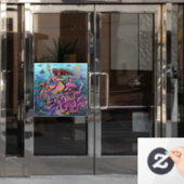 Autocollant Pour Fenêtre Sirène (Porte de bureau)