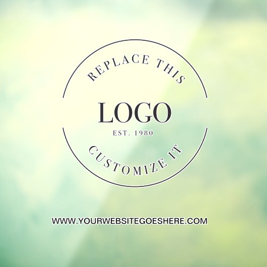 Autocollant Pour Fenêtre Site Web promotionnel du logo personnalisé (Feuille 3)