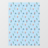 Autocollant Pour Fenêtre Skiers Snowboarders Moguls Winter Sport Ski Shop (Feuille)