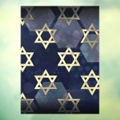 Autocollant Pour Fenêtre SlipperyJoe's Happy Hanoukka multiple Star de Davi (Feuille 3)