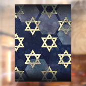Autocollant Pour Fenêtre SlipperyJoe's Happy Hanoukka multiple Star de Davi (Feuille 2)
