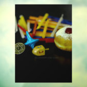 Autocollant Pour Fenêtre SlipperyJoe's Happy Hanoukka Star of David pièce m (Feuille 3)