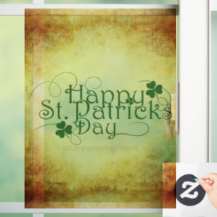 Autocollant Pour Fenêtre SlipperyJoe's Happy St. Patrick's Day holiday Iris