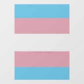 Autocollant Pour Fenêtre SlipperyJoe's transgenre pride drapeau de la diver (Feuille)