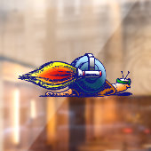 Autocollant Pour Fenêtre Snail de fusée (Feuille 2)