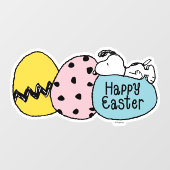 Autocollant Pour Fenêtre Snoopy - Bonne Pâques (Feuille)