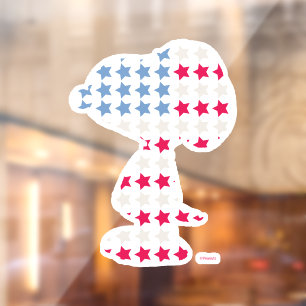 Autocollant Pour Fenêtre Snoopy Vintage Stars & Stripes