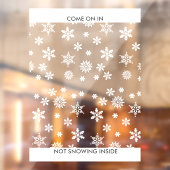 Autocollant Pour Fenêtre Snowflake Winter Business ou Home Entry 8x11 & Up (Feuille 2)