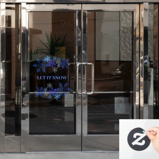 Autocollant Pour Fenêtre Snowflakes Design Clouage de fenêtre (Porte de bureau)