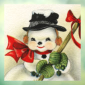 Autocollant Pour Fenêtre Snowman 004 (Feuille 3)