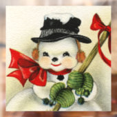 Autocollant Pour Fenêtre Snowman 004 (Feuille 2)
