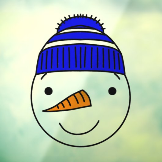 Autocollant Pour Fenêtre SNOWMAN NOËL Fenêtre Clôture (Feuille 3)