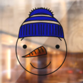 Autocollant Pour Fenêtre SNOWMAN NOËL Fenêtre Clôture (Feuille 2)