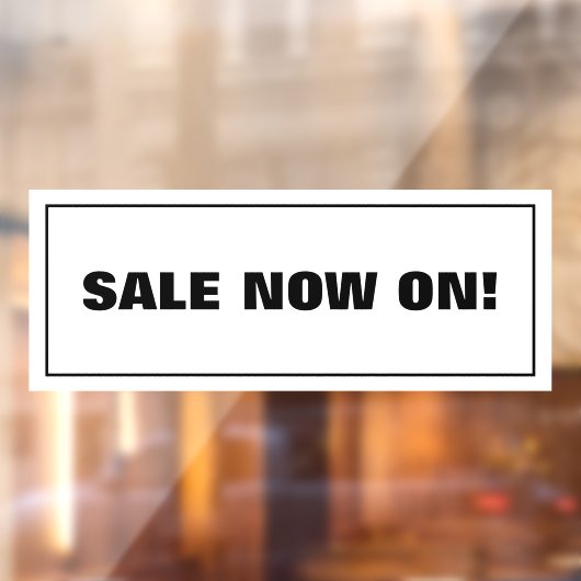 Autocollant Pour Fenêtre Soldes Maintenant (Feuille 2)