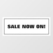 Autocollant Pour Fenêtre Soldes Maintenant (Feuille)