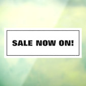 Autocollant Pour Fenêtre Soldes Maintenant (Feuille 3)