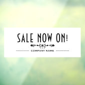 Autocollant Pour Fenêtre Soldes Maintenant Ouvertes (Feuille 3)