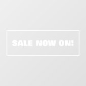 Autocollant Pour Fenêtre Soldes Maintenant Sur (Feuille)