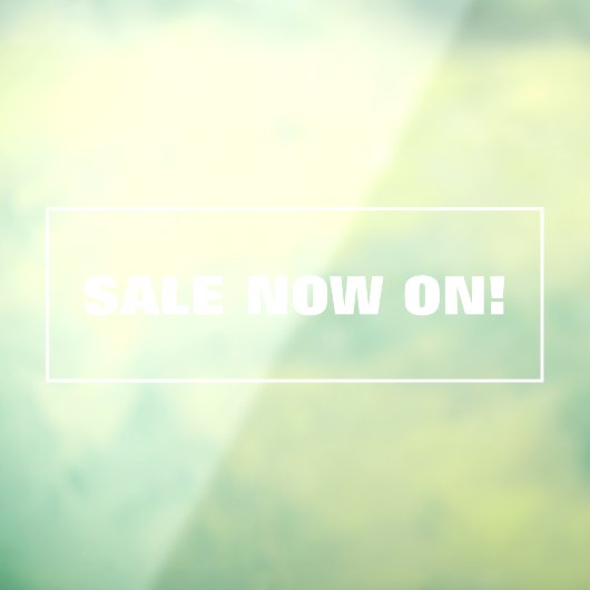 Autocollant Pour Fenêtre Soldes Maintenant Sur (Feuille 3)