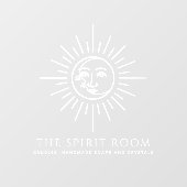 Autocollant Pour Fenêtre Soleil et Lune Célestes Entreprise (Feuille)