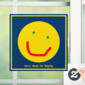 Autocollant Pour Fenêtre Soleil souriant, visage joyeux (Maison)