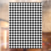 Autocollant Pour Fenêtre Solid Black and White Chevron Pattern (Feuille 2)