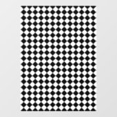 Autocollant Pour Fenêtre Solid Black and White Chevron Pattern (Feuille)