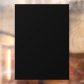 Autocollant Pour Fenêtre Solid Black Partial Transparent Design (Feuille 2)