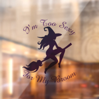 Autocollant Pour Fenêtre Sorcière Sexy Sur La Chambre