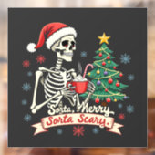 Autocollant Pour Fenêtre Sorta Merry Sorta Effrayant Squelette Éffrayant Sq (Feuille 2)