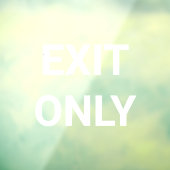 Autocollant Pour Fenêtre Sortie Blanche Uniquement (Feuille 3)