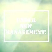 Autocollant Pour Fenêtre Sous Nouvelle gestion (Feuille 3)