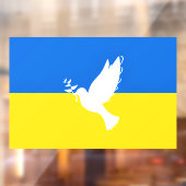 Autocollant Pour Fenêtre Soutenez l'Ukraine - Fenêtre Pavillon Clouer Peace (Feuille 2)