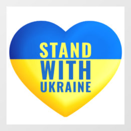Autocollant Pour Fenêtre Soutenez l'Ukraine. UKRAINE soutien.